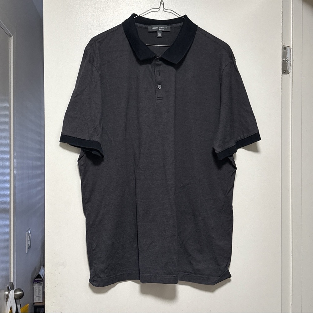 $12 for 3 Robert Barakett Charcoal Polo Shirt